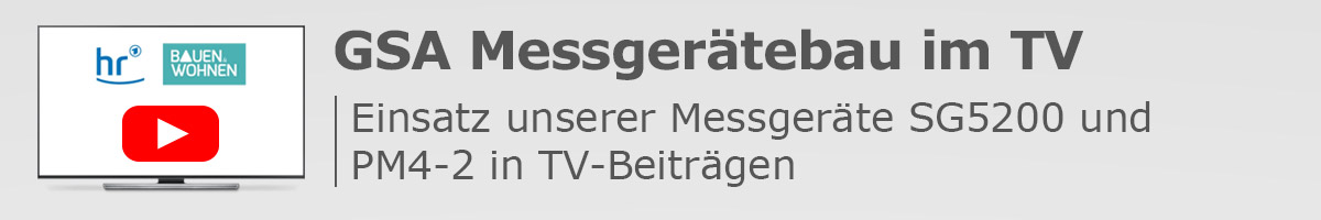 GSA Messgeräte im TV