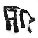 Carrying strap, textile colour black (100% polypropylene), 1,2 mm material thickness