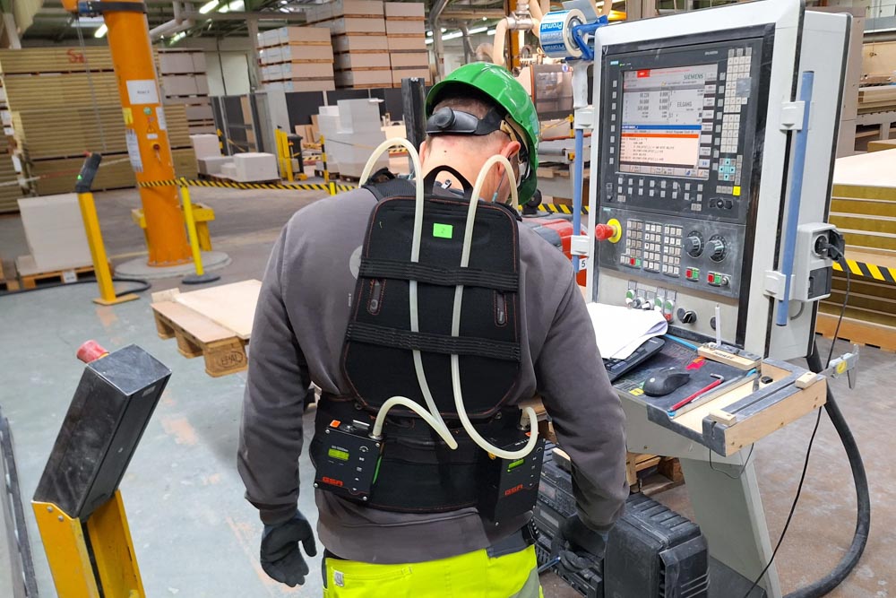 A- und E-Staub-Messung am Arbeitsplatz, personengetragen mit SG5100 und SG10-2