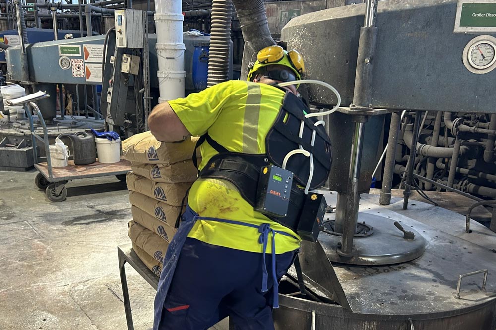 A- und E-Staub-Messung am Arbeitsplatz, personengetragen mit SG10-2