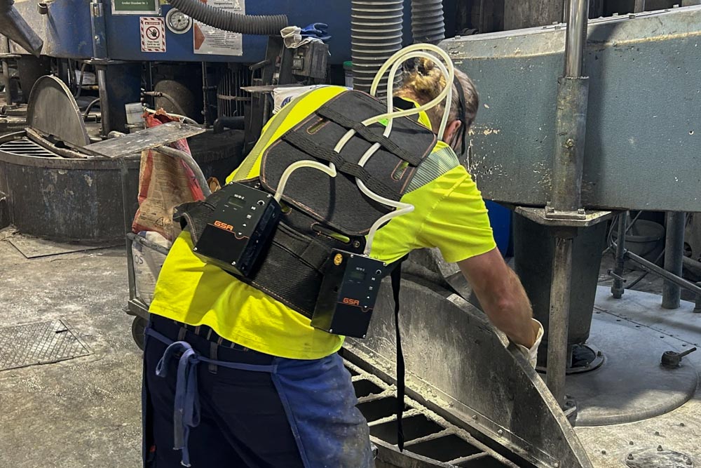 A- und E-Staub-Messung am Arbeitsplatz, personengetragen mit SG10-2